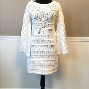 Zara Long Sleeve Crochet Dress